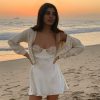 Satin Lace Backless Slip Dress – White