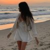 Satin Lace Backless Slip Dress – White2
